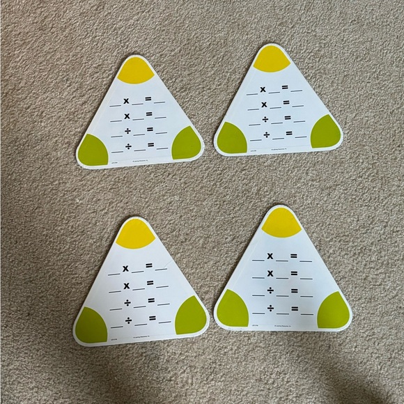 Math triangles for addition/subtraction multiplication/division. - Picture 2 of 2